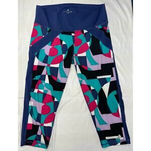 Adidas Crop Compression Leggings Climalite Hi Rise XL